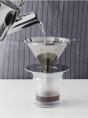 IKEA ÖVERST Metal Coffee Filter Stainless Steel  903.602.34 NWT